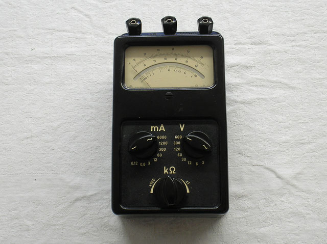 Multimeter G / W / Ohm - Fa. Metra Blansko - Fertigungsjahr 1956