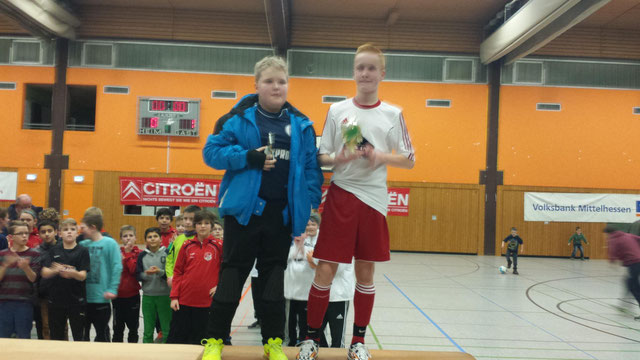 Glückwunsch an Philipp Fritz, der das Turnier als bester Torwart absolvierte.