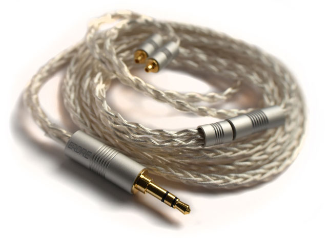 Câble d'écouteurs intra-auriculaires en cuivre OCC 6N 8Core à connecteurs MMCX plaqués or