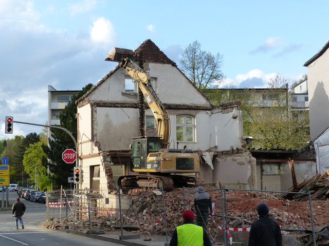 Abriss des Weidenhofs. Foto: Horst Osmann