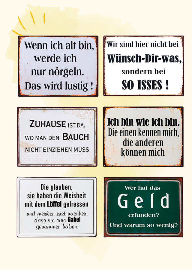 LUSTIGE SCHILDER willkommen Zuhause!