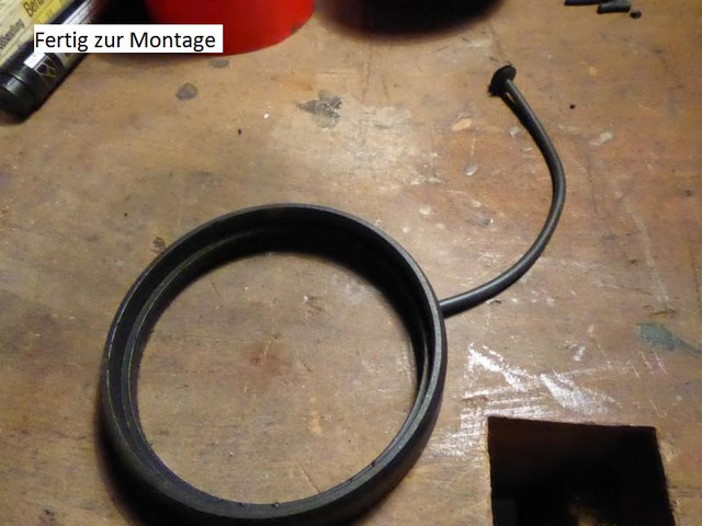 Fangband vom Tankdeckel Reparieren. Mercedes - rammbrunnen