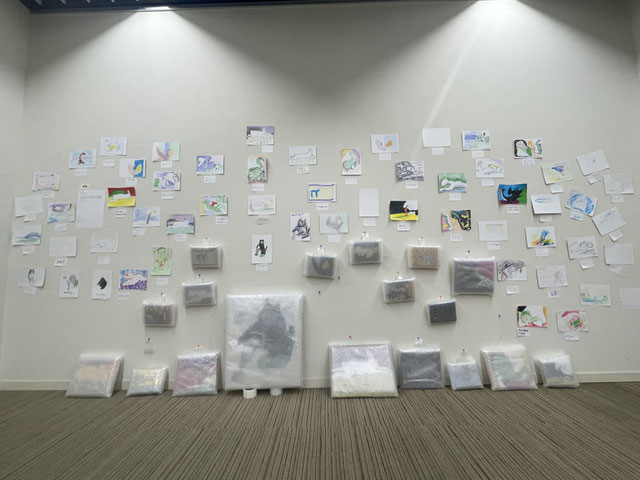 みどりアートパークの小林大悟作品兼鑑賞ワークショップの展示