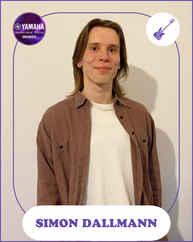 Simon Dallmann, unser neuer Lehrer für Gitarre, E-Gitarre und Bass an der YMS Osnabrück - 2025