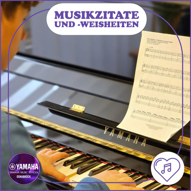 Yamaha Musikschule Osnabrück - Yamaha Music School - Musik Zitat von Victor Hugo - 2024