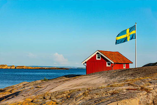 Haus am Meer in Schweden mit rotem Schwedenhaus 2026
