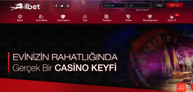 İlbet Canlı Casino Sayfası Görüntüsü
