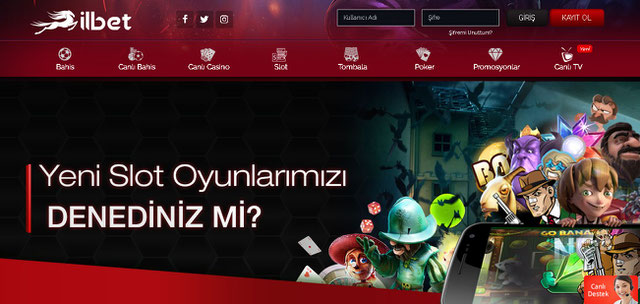 İlbet Casino Sayfası Görüntüsü
