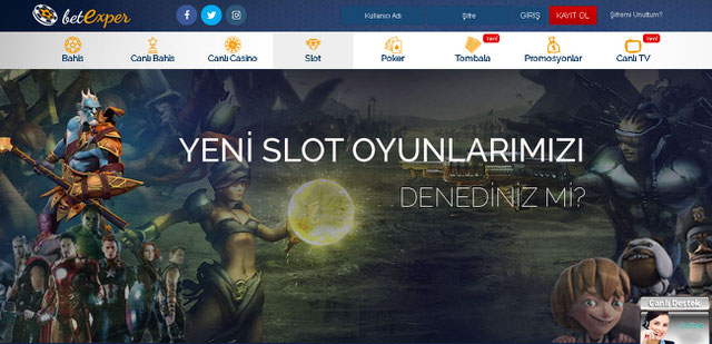 Betexper Casino Sayfası görüntüsü