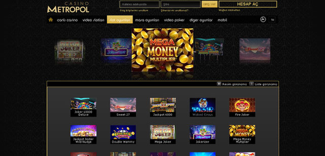 Casinometropol Casino Sayfası Görüntüsü