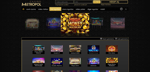 Casinometropol Casino Sayfası Görüntüsü