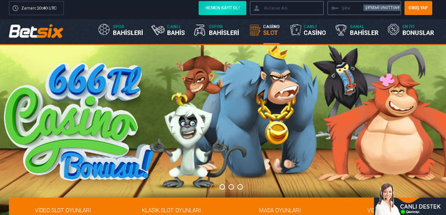 Betsix Casino Sayfası Görüntüsü
