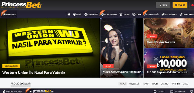 Princessbet bonuslar