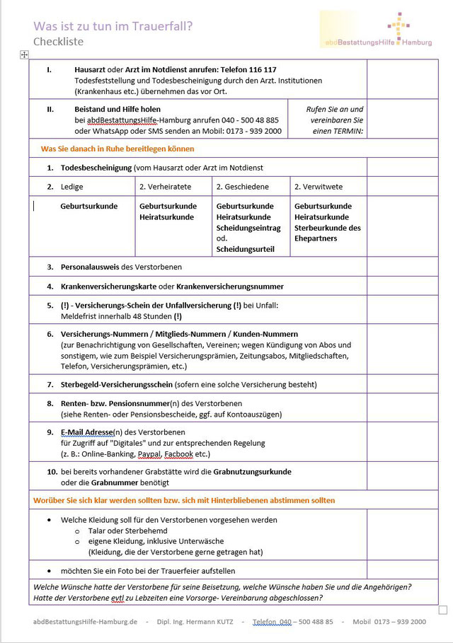 Downloads (Checklisten) - abdBestattungsHilfe-Hamburg - günstig ...