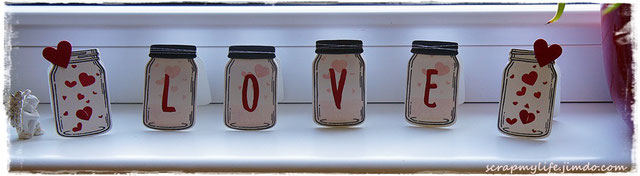 Stampin up - Framelits Einweckgläser - Glasklare Grüße - Layered Letters Alphabet - Perpetula Birthday Calender
