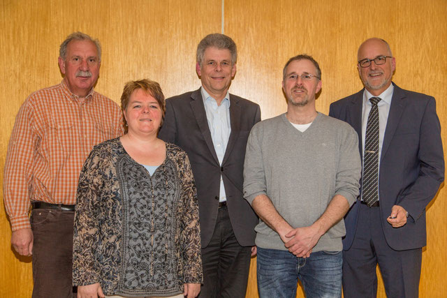 Vorstand v.r.: Eicke, Simonsen, Thießen, Schulz, Hansen