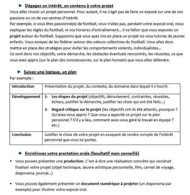 Exemple De Plan Pour L'oral Du Brevet ORAL BREVET 2021 - Talleyrandezvous