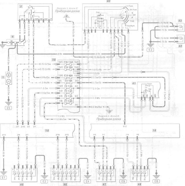 MERCEDES W202 Wiring Diagrams - Car Electrical Wiring Diagram