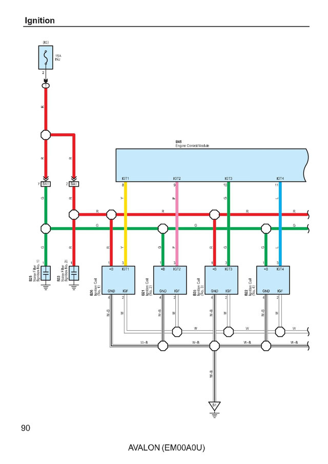 TOYOTA AVALON Wiring Diagrams - Car Electrical Wiring Diagram