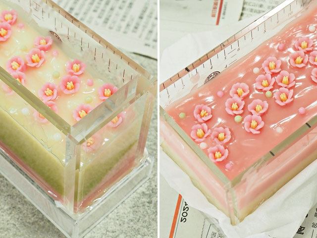 手作り石けん教室　横浜の人気教室　ひな祭りのクラフト　ハンドメイド