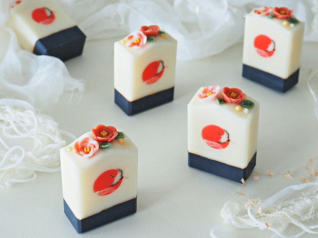 横浜の手作り石けん教室　お正月の石けん　横浜の人気教室　ハンドメイドソープ　手作り石けん教室　日本の石けん