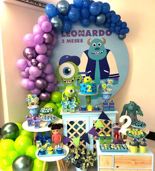 Decoración Fiesta Monster Inc - decoracion para fiestas