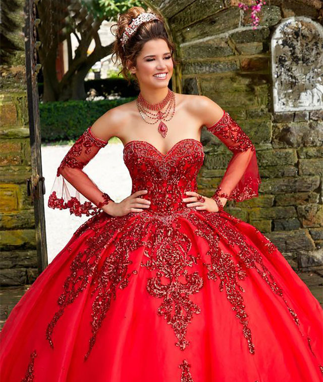 Vestidos Rojos para XV años - Decoración para Fiestas