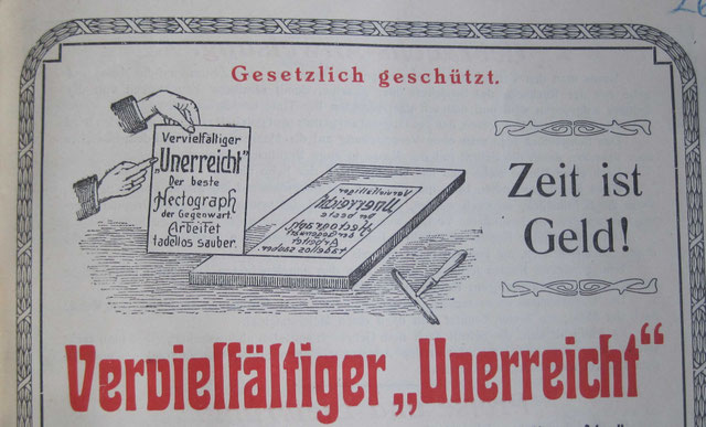 Prospekt - "Vervielfältiger - Unerreicht"