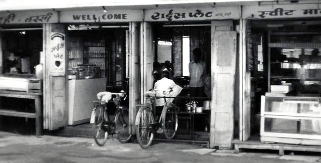 Satchapir Tea Shop in Poona. Meher Baba's Father's 2nd tea shop. Photo taken in 1976 - Courtesy of John Connor