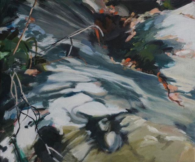 Fragment 2017 50 x 60 cm Öl / Leinwand
