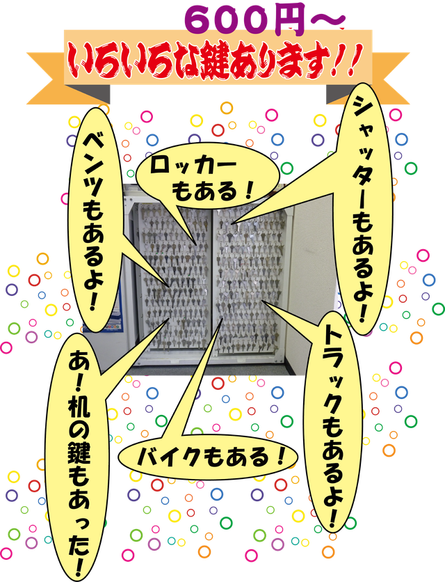 さいたま市　大宮　はんこショップ　大宮店　合鍵が６００円！