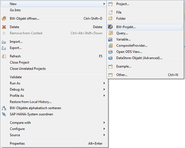 BW Modeling Tools add a new project reyemsaibot