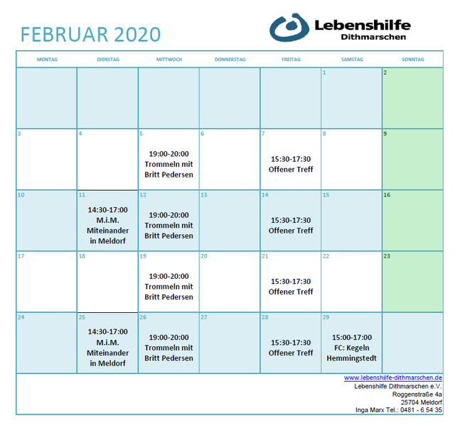 Kalender - lebenshilfe-dithmarschens Webseite!