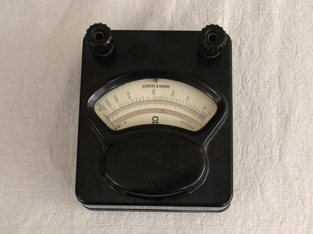 Taschen Ohmmeter Fa. Siemens & Halske Berlin - Fertigungsjahr ca. 1948