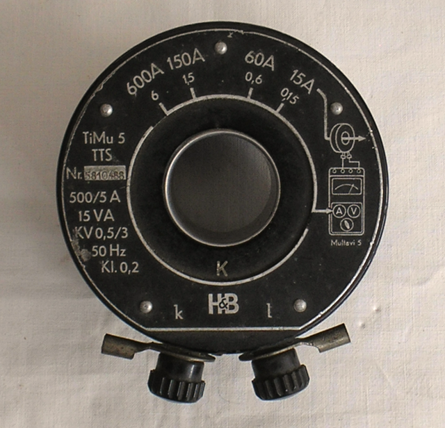 Stromwandler Modell Ti Mu 5 für Multavi 5 von Hartmann & Braun Frankfurt - Fertigungsjahr 1954