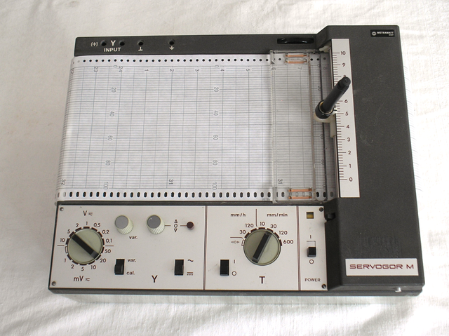 X – Y – Schreiber Modell Servogor BE 502 der Fa. Metrawatt GmbH - Nürnberg  - Fertigungsjahr ca. 1968