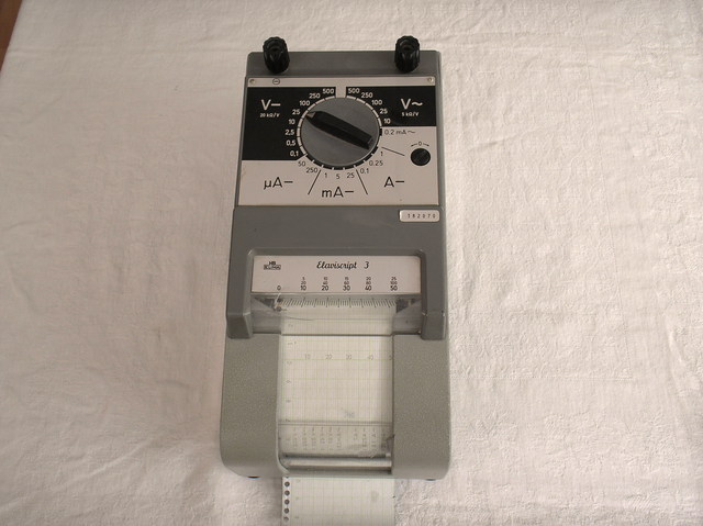 Multimeter Typ. Multcript 3 Registrierer - Papier von Hartmann & Braun Frankfurt a/M. - Fertigungsjahr ca. 1965