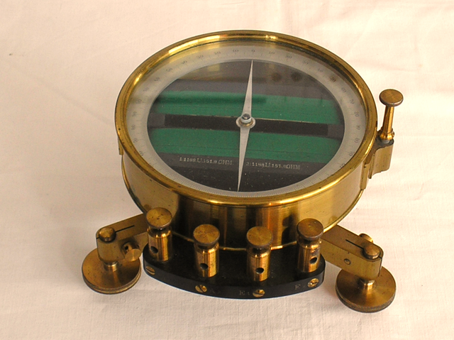 Bussolen Galvanometer mit Magnetnadel - Siemens & Halske - Berlin - Fertigungsjahr ca. 1920