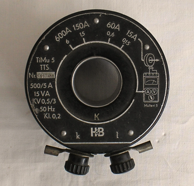 Stromwandler Modell TiMu 5 von Hartmann & Braun für das Multimeter Multavi 5 Fertigungsjahr ca. 1954