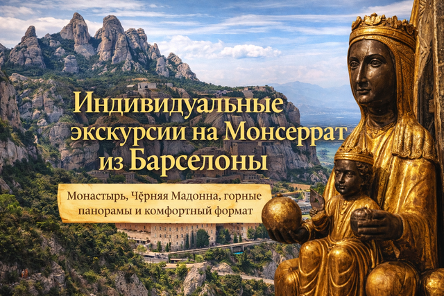 Индивидуальные экскурсии на Монсеррат из Барселоны — монастырь Монсеррат, Чёрная Мадонна и горные панорамы Каталонии