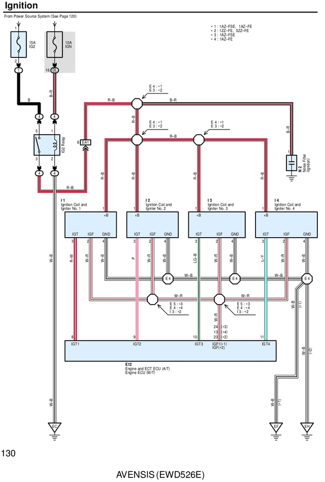 TOYOTA AVENSIS Wiring Diagrams Car Electrical Wiring Diagram