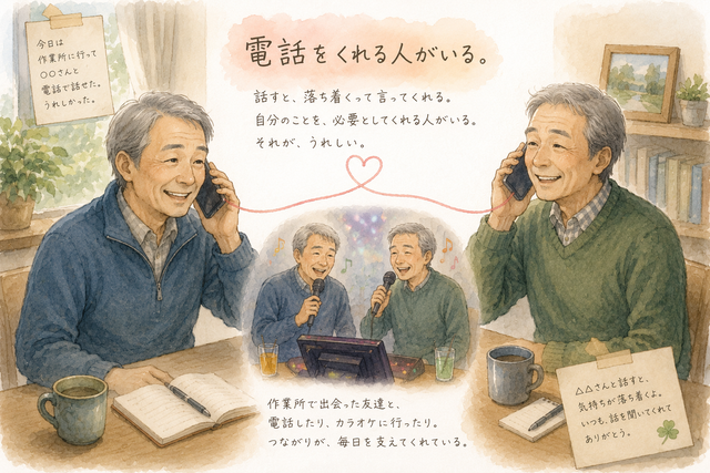 電話をくれる人