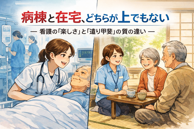 病棟と在宅、どちらが上でもない