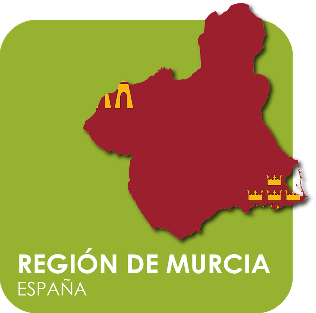 región de murcia Mapas y Banderas