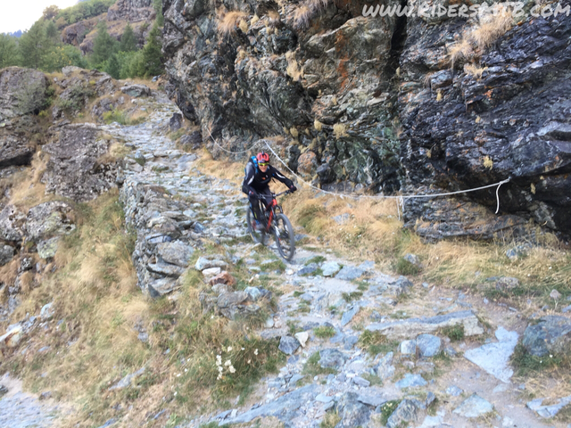 Il single track che porta a VILLANOVA è bello tosto