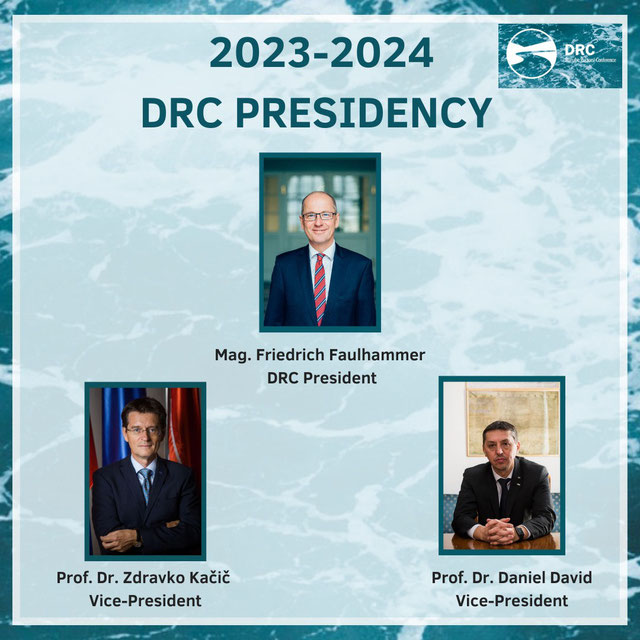DRC Presidency 20232024 elected! DRC Danube Rectors' Conference