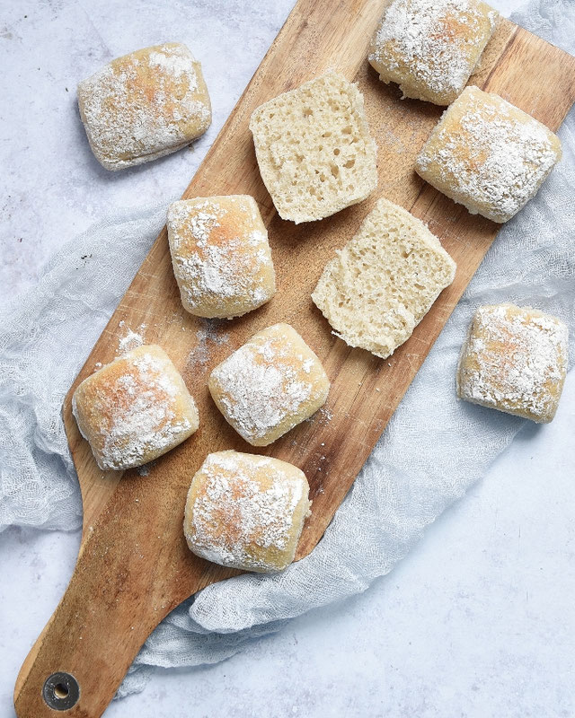 Ciabatta-Brötchen. Ganz einfach und sehr lecker! - mix dich glücklich ...