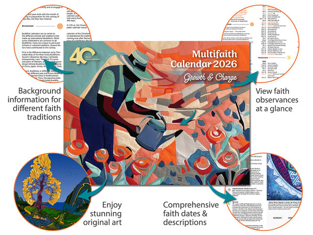 Now Available... The 2024 Multifaith Calendar - Multifaith Action Society