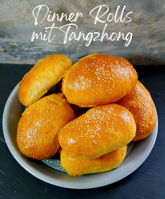 Dinner Rolls mit Tangzhong zimtkringel about food