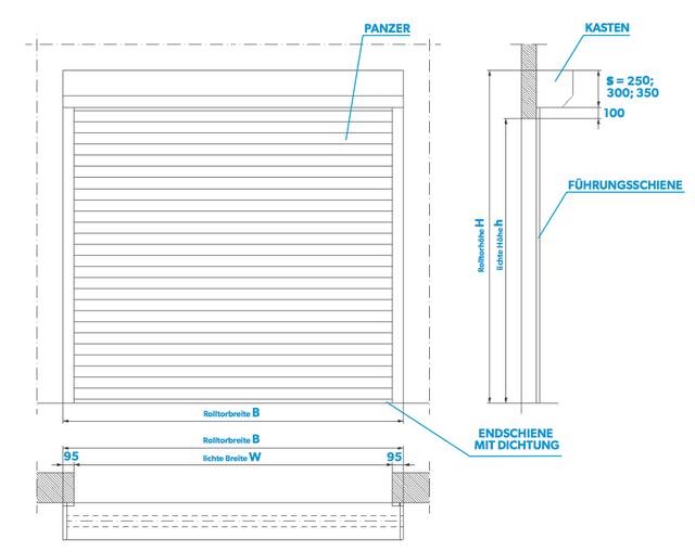 Garagentor Kaufen - Fenster nach Mass